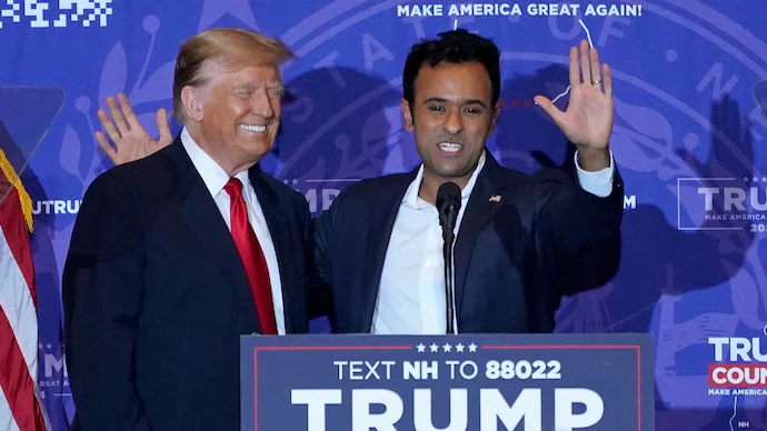 Vivek Ramaswamy with Trump